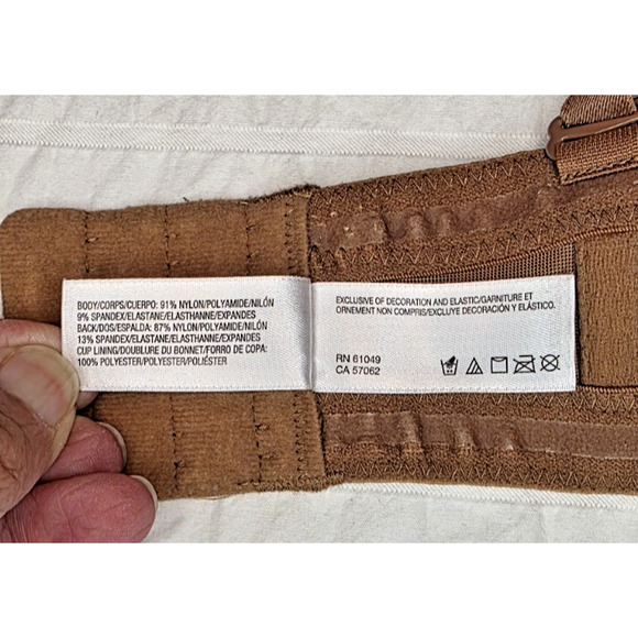 Wacoal Red Carpet Strapless Convertible Bra 854119 Mocha Underwire 40C Women’s - Picture 4 of 6